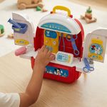 Set de Juego Mochila Médica Mickey 3 en 1 con Accesorios de Doctor