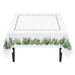 Mantel Cuadrado con Diseño Jardín para Comedor de 180 x 180 cm Verde