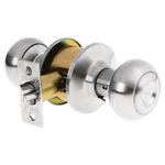 Cerradura Tipo Oval Para Entrada Cromo Mate - Hermex