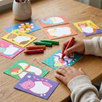Set de Pintura Mis Primeros Crayones con Tarjetas de Animales para Colorear