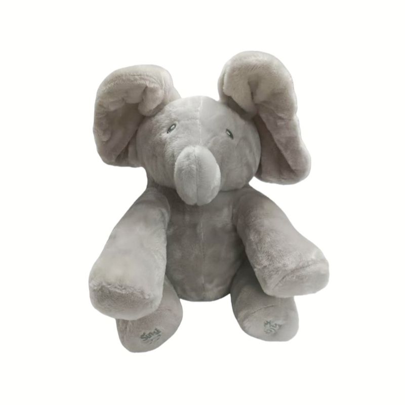 Peluche Decorativo de Elefante Color Gris