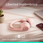 Audífonos Inalámbricos de Diadema Zone 300 con Micrófonos Dobles Color Rosado