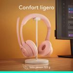Audífonos Inalámbricos de Diadema Zone 300 con Micrófonos Dobles Color Rosado