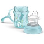 Vaso de Transición para 4M+ con Boquilla Suave de 200 mL Color Azul