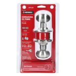 Cerradura Tipo Oval Para Entrada Cromo Mate - Hermex