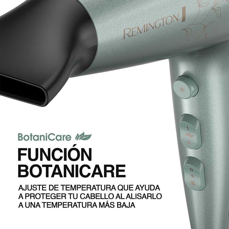 Secadora de Cabello Botanicals de 1875 W con Difusor y Concentrador Color Verde