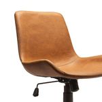 Silla de Oficina Carlota con Altura Ajustable y Base con Ruedas de 56 x 65 x 86.5-94 cm Café