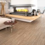 Piso Cerámico Sequoia Color Tabaco Mate de 20 x 66 cm en Caja de 1.09 m²