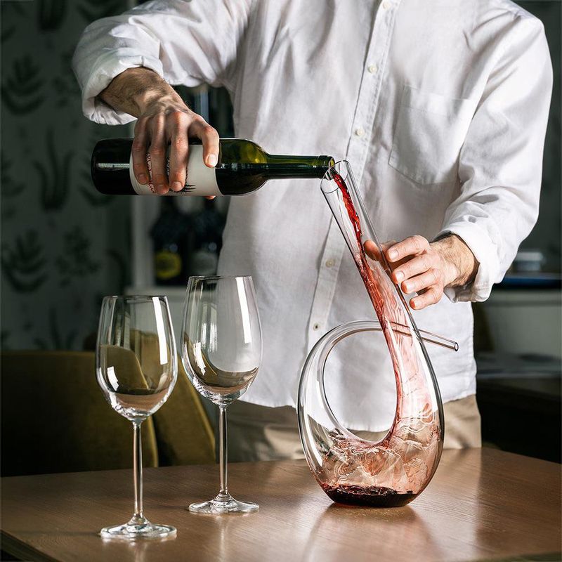 Copa para Vino de Vidrio Crystalline 20 Oz Diseño Olivia 2 Piezas