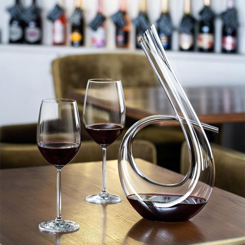 Copa para Vino de Vidrio Crystalline 20 Oz Diseño Olivia 2 Piezas