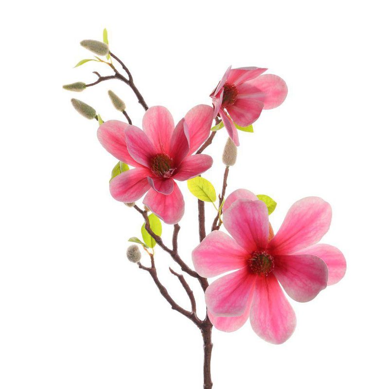 Magnolia Artificial de 75 cm Color Rosado