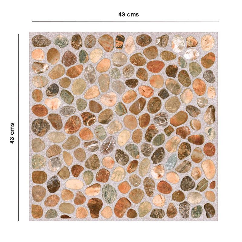 Piso Cerámico Duero Color Beige Rústico Mate No Rectificado de 43x43 cm en Caja de 1.7 m²