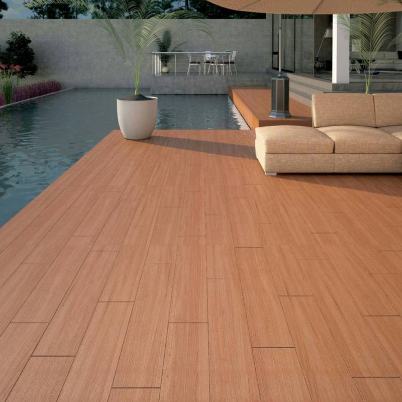 Piso Cerámico Sequoia Cedro Acabado Mate Color Café de 20 x 66 cm en Caja de 1.09 m²