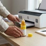 Botella de Tinta HP GT52 Amarilla de 70 mL para Impresoras Ink Tank y Smart Tank