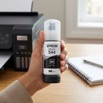 Botella de Tinta Epson T544 Negra de 65 mL para Impresoras EcoTank Compatibles