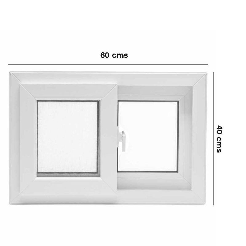 Ventana PVC S60 Corrediza Nevada 60 x 40 cm