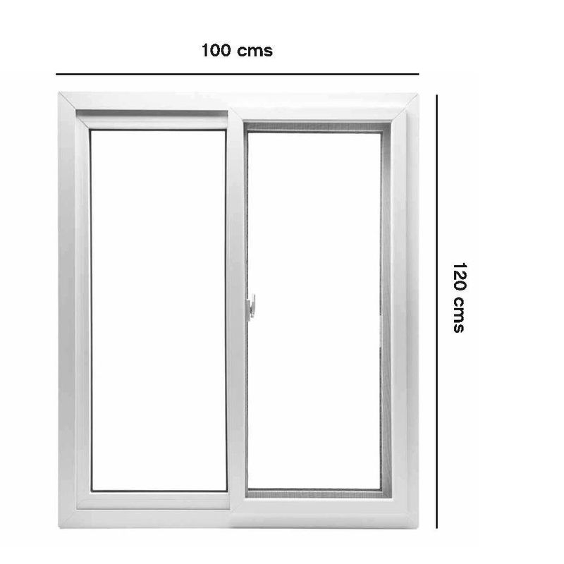 Ventana PVC S80 Corrediza 100 x 120 cm
