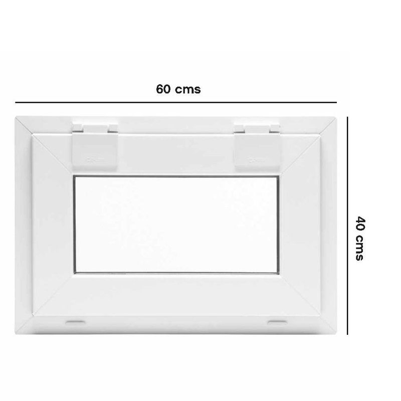 Ventana PVC S80 Proyectable Nevada 60 x 40 cm