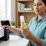 Botella de Tinta Epson T544 Amarilla de 65 mL para Impresoras EcoTank Compatibles