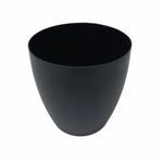 Maceta Bage Cachepot Redonda de 16 x 15 cm Color Negro