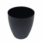 Maceta Bage Cachepot Redonda de 16 x 15 cm Color Negro