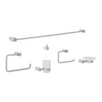 Kit de 6 Accesorios Kubo para Baño Color Cromo