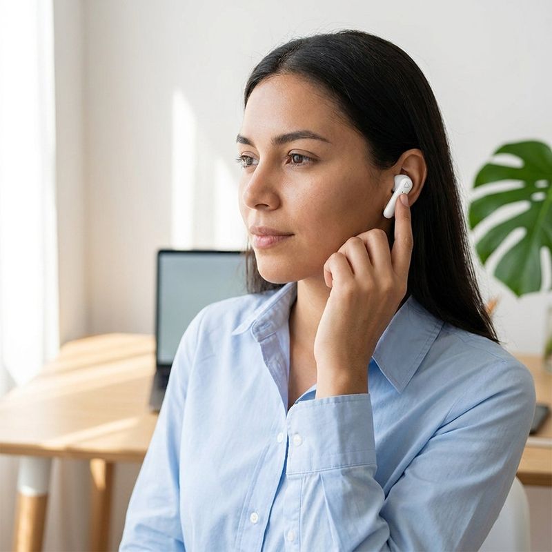 Audífonos Inalámbricos TWS Air Sound Go 3 Bluetooth 5.3 Color Blanco
