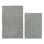 Set de 2 Alfombras Reversibles para Baño Color Gris