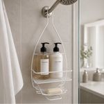 Organizador Colgante Ovalado para Ducha Color Blanco
