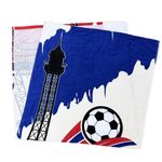 Toalla Mundial de Francia Semi Playa de 30 x 60 Plg Color Azul, Blanco y Rojo
