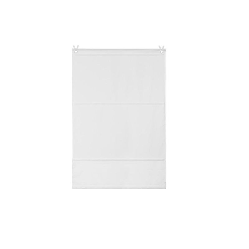 Persiana Romana Pharell Pleat 120 x 175 cm para Ventana Color Blanco