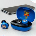 Audífonos Inalámbricos TWS Toy Story Woody Bluetooth con Micrófono y Estuche de Carga Color Azul
