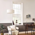 Persiana Romana Pharell Pleat 120 x 175 cm para Ventana Color Blanco