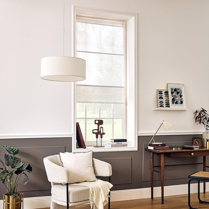 Persiana Romana Pharell Pleat 120 x 175 cm para Ventana Color Blanco