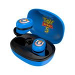 Audífonos Inalámbricos TWS Toy Story Woody Bluetooth con Micrófono y Estuche de Carga Color Azul