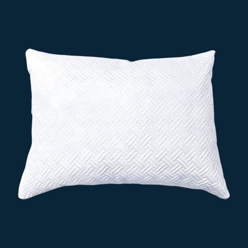 Almohada Hipoalergénica Estándar de 45 x 60 cm Firmeza Suave Blanca