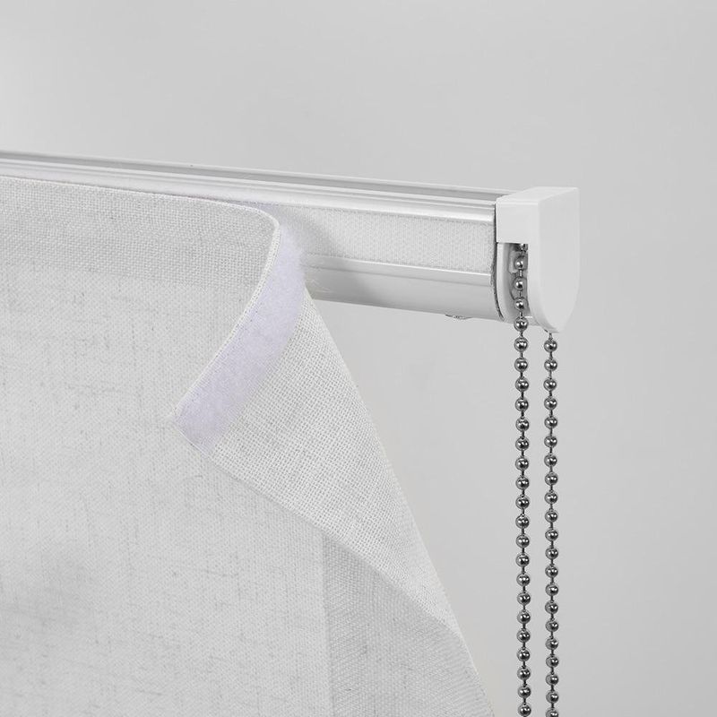 Persiana Romana Charlina Pleat 135 x 175 cm para Ventana Color Blanco