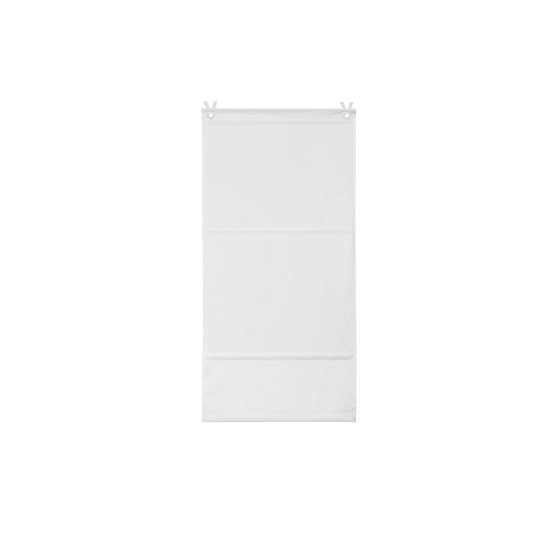 Persiana Romana Pharell Pleat 60 x 175 cm para Ventana Color Blanco