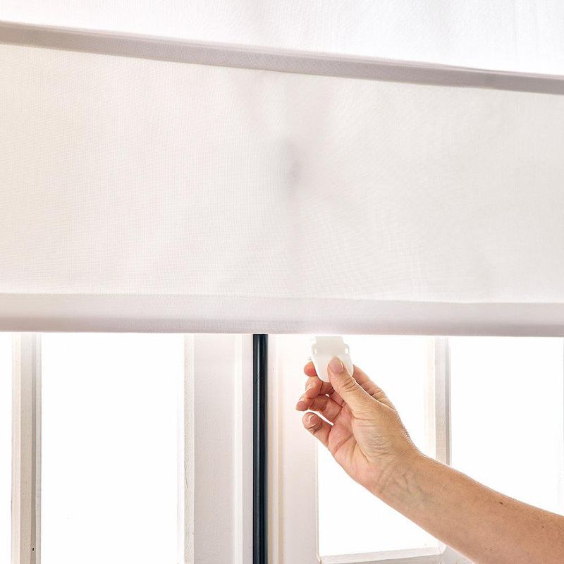 Persiana Romana Pharell Pleat 60 x 175 cm para Ventana Color Blanco