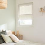 Persiana Romana Pharell Pleat 60 x 175 cm para Ventana Color Blanco