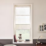 Persiana Romana Pharell Pleat 60 x 175 cm para Ventana Color Blanco