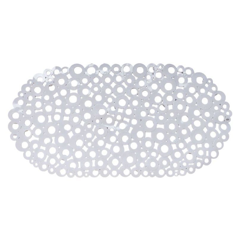 Alfombra de Baño en PVC de 36 x 69 cm Color Blanco