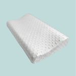 Almohada de Memoria de 50 x 30 x 10 cm Firmeza Media con Funda Texturizada Blanca