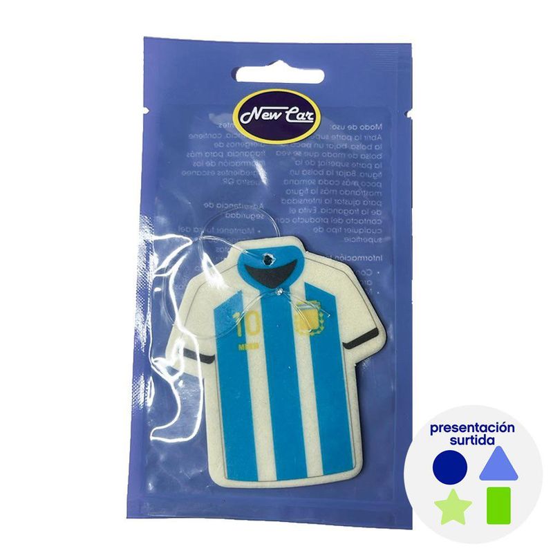 Aromatizante para Auto Tipo Camisola Mundial Presentación Surtida