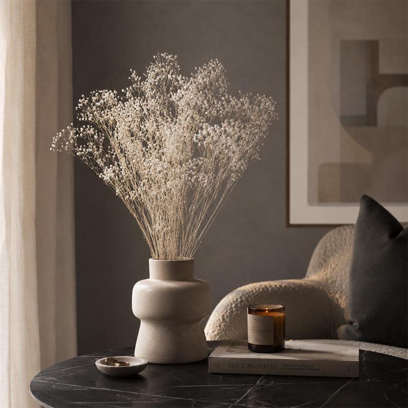 Rama de Gypsophila Artificial para Floreros y Arreglos de 73 Cm Color Blanca