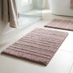 Set de 2 Alfombras Reversibles para Baño Color Peach
