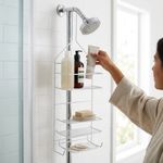 Organizador de Ducha Grande para Baño Color Blanco