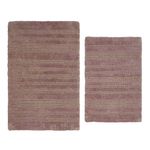 Set de 2 Alfombras Reversibles para Baño Color Peach