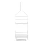 Organizador de Ducha Grande para Baño Color Blanco