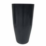 Maceta Verona Tall Alta de 40 x 70 cm Color Negro Brillante